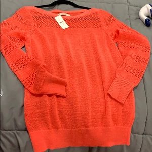 Loft coral color sweater
